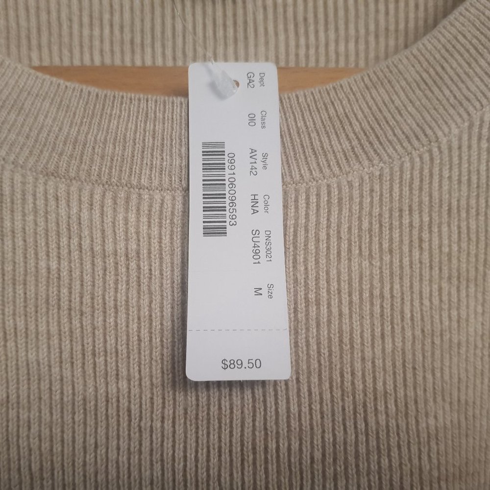 J. Crew Sweater Ecru beige Tan M New